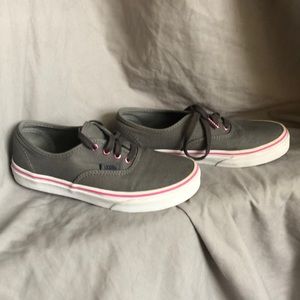 Vans lace-up sneaker cute pink grommet detail